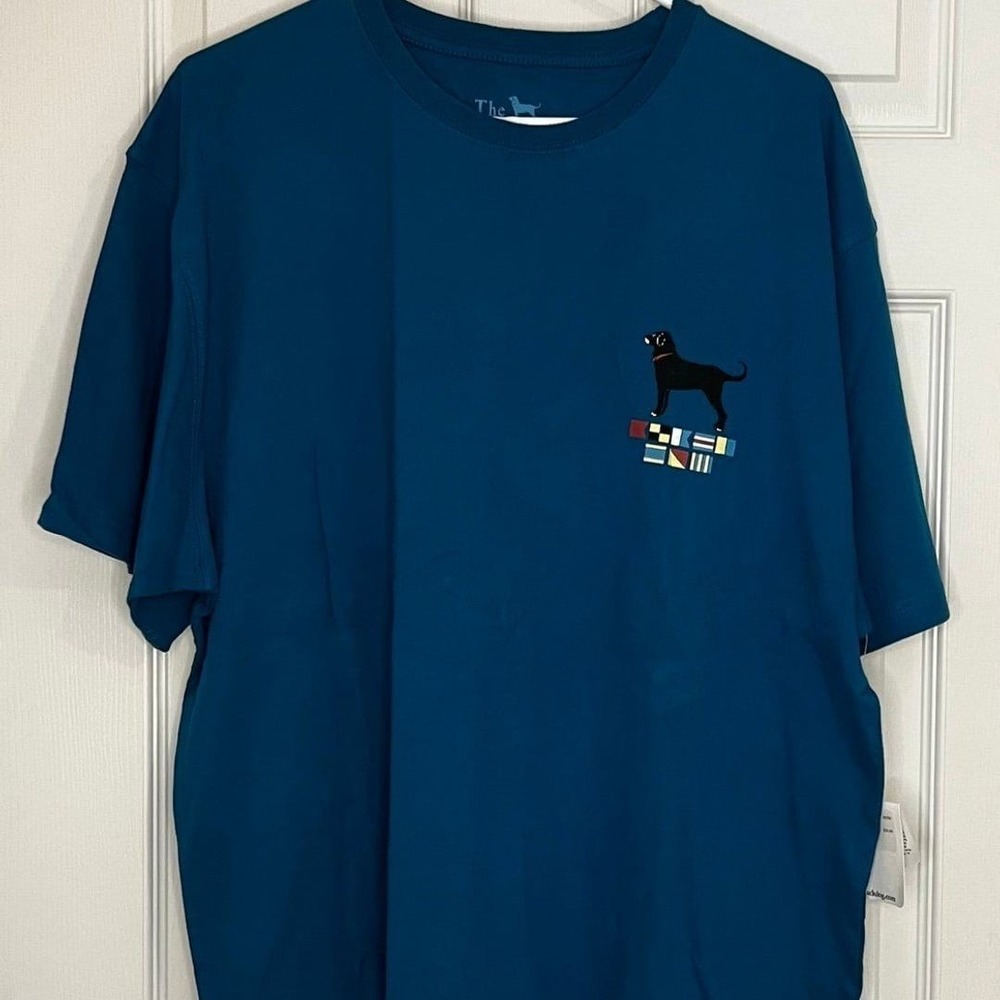 Black Dog of Martha's Vineyard Nautical Flag Tee